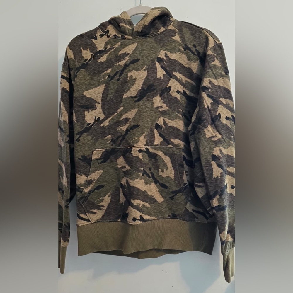 Old Navy Men's Camouflage Crewneck Sweater - Green and Brown
